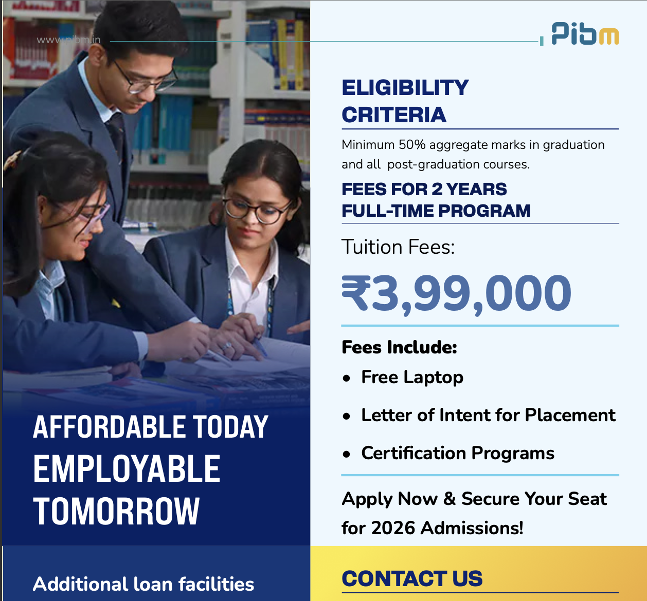 Students pursuing PGDM RISE program at Pune Institute of Business Management with placement support